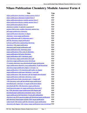 Nilam Publication Chemistry Form 4 Answers