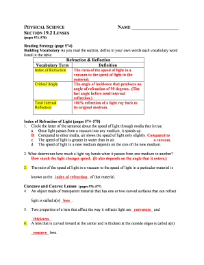 Section 19 2 Lenses  Form