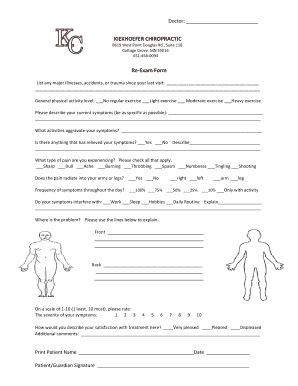 Kiekhoefer Chiropractic  Form