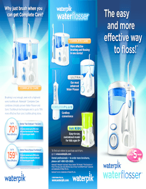 Waterpik Com Brochures  Form