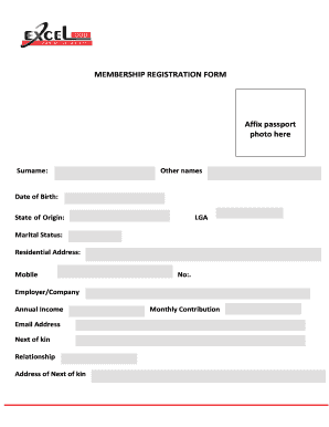 Cooperative Membership Form PDF