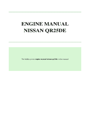 Nissan Qr25 Engine Manual  Form