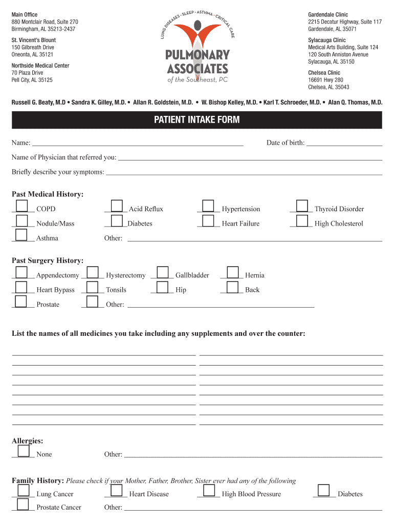 PATIENT INTAKE FORM Bpulmonarydocsbbcomb