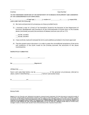 Sworn Statement for Oec Download  Form