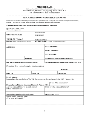 MRH Retailer Application Form DOC Mrhgb Co