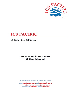 Ics Pacific Vaccine Fridge Manual  Form