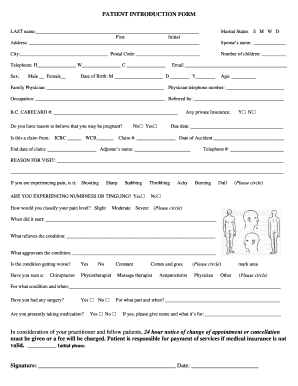 PATIENT INTRODUCTION FORM Bnswellnessbbcab