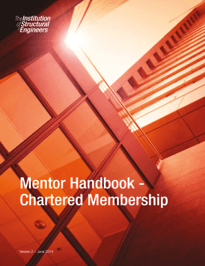 Mentor Handbook Chartered Membership Www Istructe Org  Form