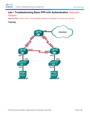 Lab Troubleshooting Basic Ppp with Authentication  Form