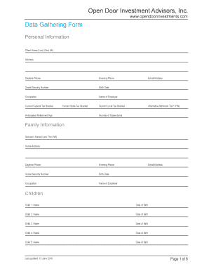 Www Opendoorinvestments Com Data Gathering Form