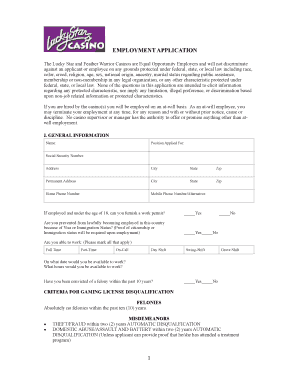 Lucky Star Application  Form