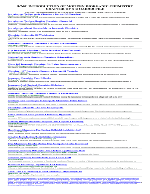 Introduction to Modern Inorganic Chemistry by S Z Haider PDF  Form