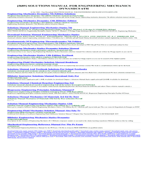 Engineering Mechanics Dynamics 7th Edition Solution Manual PDF  Form
