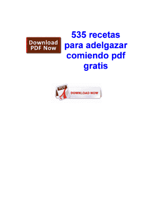 535 Recetas Para Adelgazar Comiendo PDF Gratis  Form