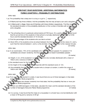 Add Math Form 5 Chapter 8