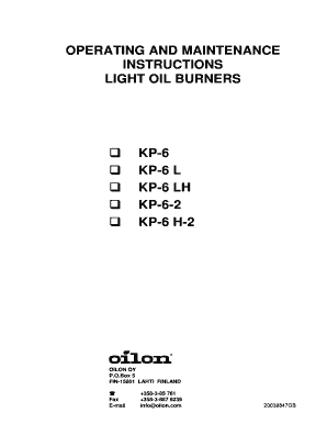 Oilon Kp 6  Form