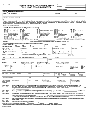 School Bus Physical Form