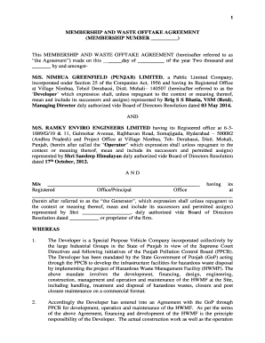 Offtake Agreement Template Word  Form