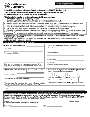 France Individual Dt Form