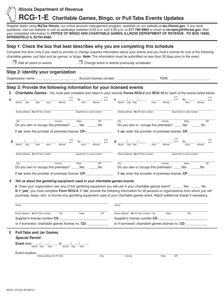 Rcg 1 E  Form