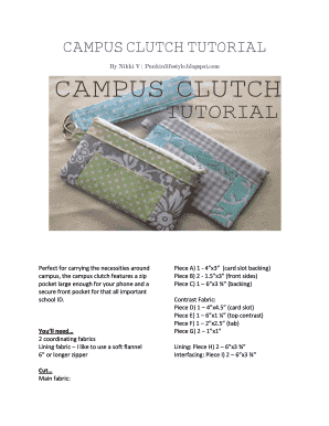 Campus Clutch Tutorial Static Sympoz S3 Amazonaws Com  Form