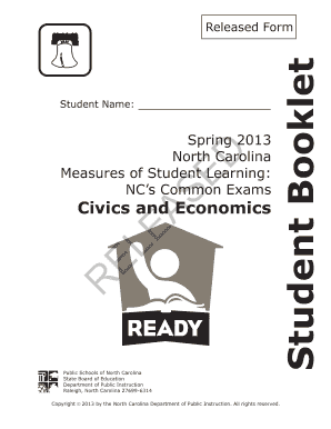 Civics and Economics Released Form