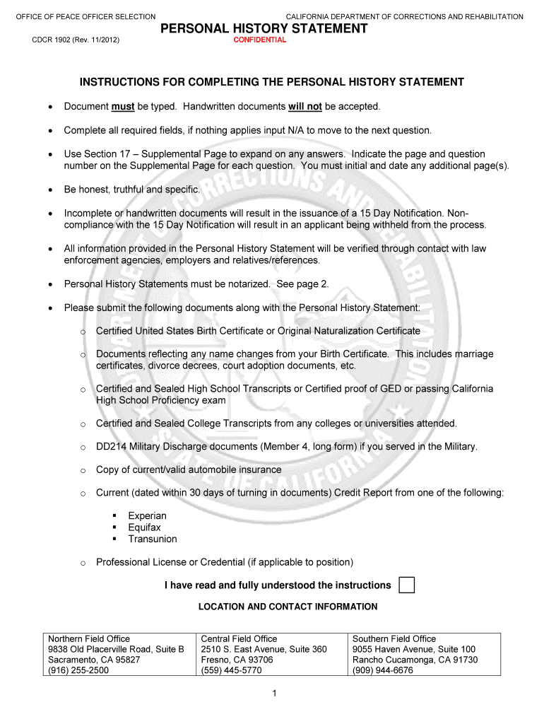  Cdcr 998 Timesheet Form 2012-2024