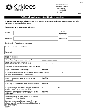Kirklees Council Hb2c Form