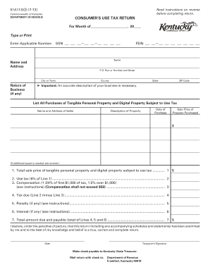 Get and Sign Kentucky 51a113 Fillable 2013-2022 Form