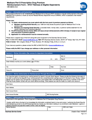 Medicare Part D Prescription Drug Premium Ucm Mtabsc  Form