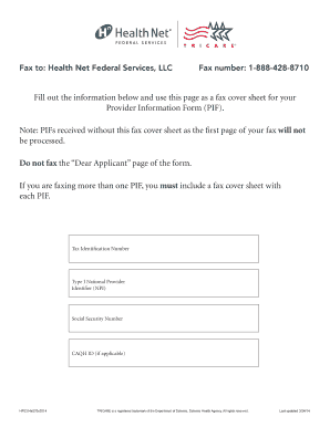 Healthnet Form Hf0314x070x0314