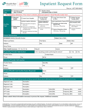 TRICARE Service RequestNotification Form