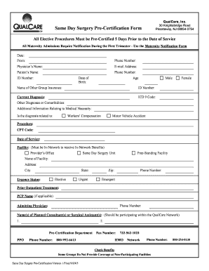 Qualcare Prior Authorization Form