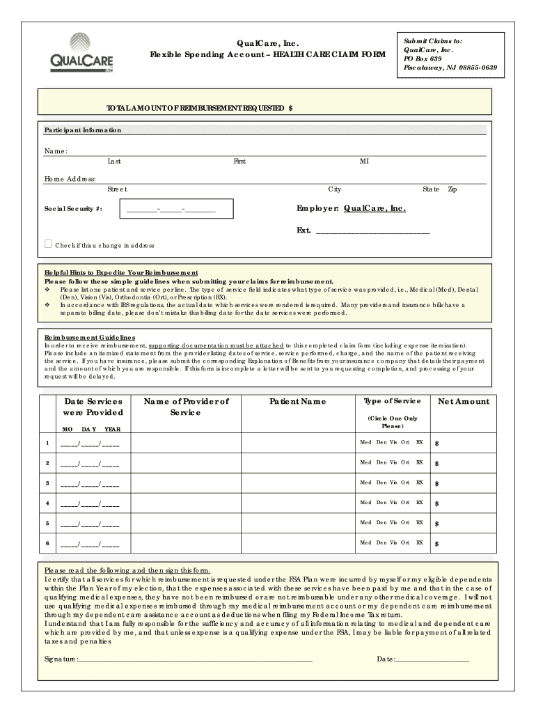 What is Printable Claim Format