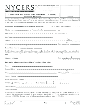  Nycers Direct Deposit Form 2016