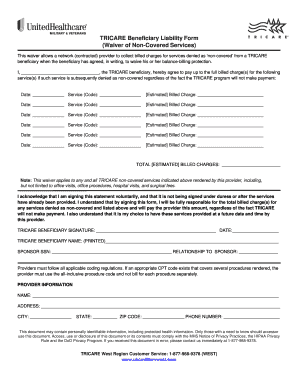 Military Beneficiary Form