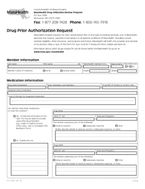 Masshealth Prior Auth Form