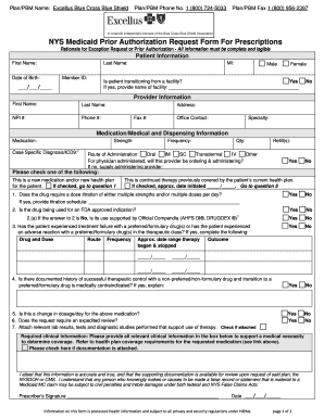 Excellus Medicaid Prior Authorization Form
