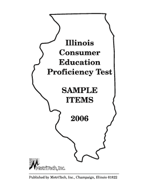 Consumer Ed Proficiency Test Sample Prospect High School Phs D214  Form