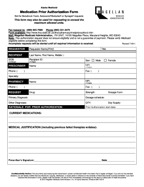 Medication Prior Authorization Form