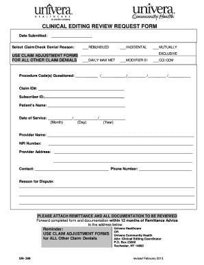 Clinical Editing  Form