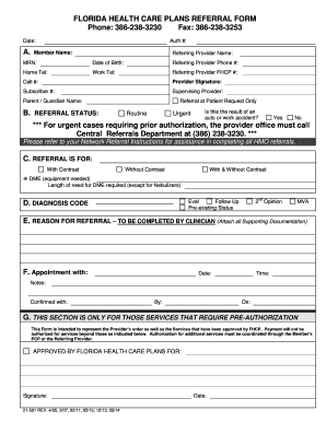 Fhcp Referral Form