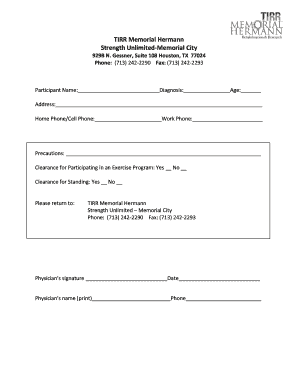 Memorial Hermann Doctors Note  Form