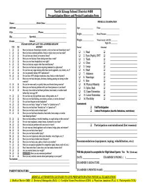 NKSD Physical Form North Kitsap School District Nkschools