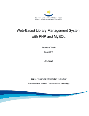 Web Based Library Management System Thesis  Form