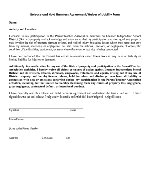 Liability Waiver Form