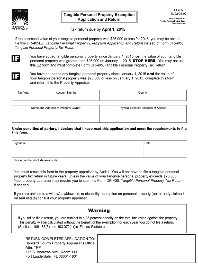 TPP Exemption Application and Return for Previous Filers with Total Bb Bcpa  Form