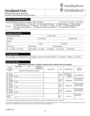 Uhc Insurance Enrollment Form