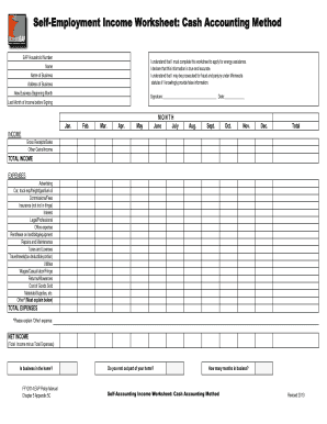  Self Employment Income 2013