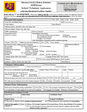 Ocps Community Service Form